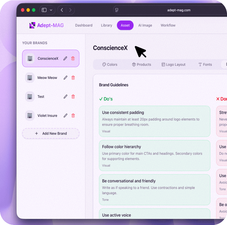 Brand-consistent ทุกงาน